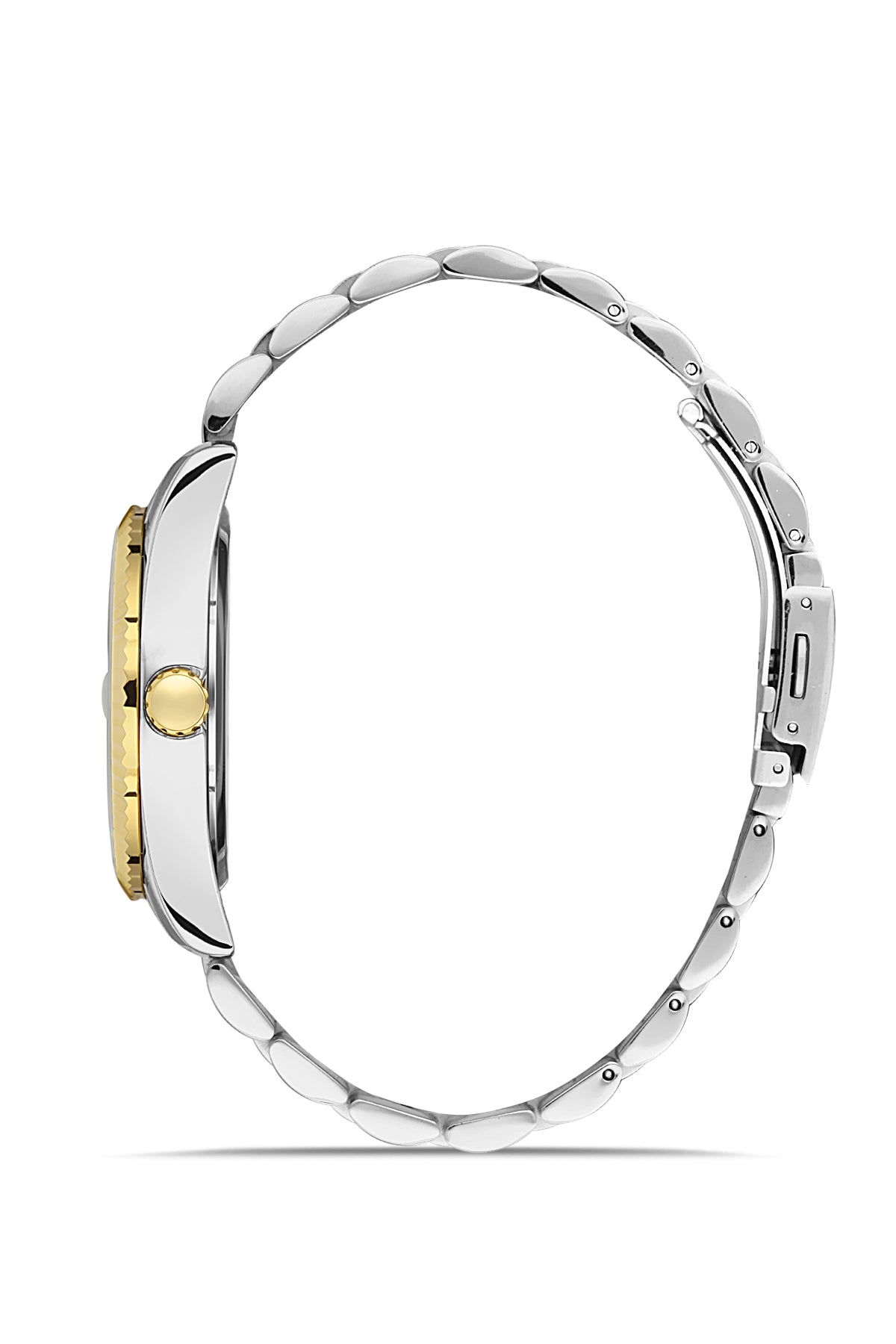 DAVID GUNER SARI BEYAZ KAPLAMALI BEYAZ KADRANLI ERKEK KOL SAATİ DG-8329GA2-D1