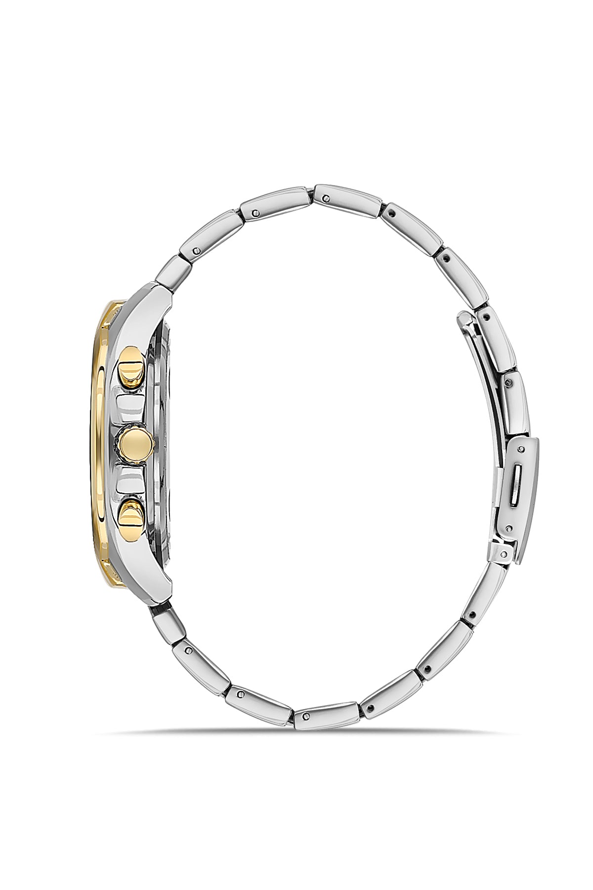 DAVID GUNER SARI BEYAZ KAPLAMALI BEYAZ KADRANLI ERKEK KOL SAATİ - DG-8395GA-D1