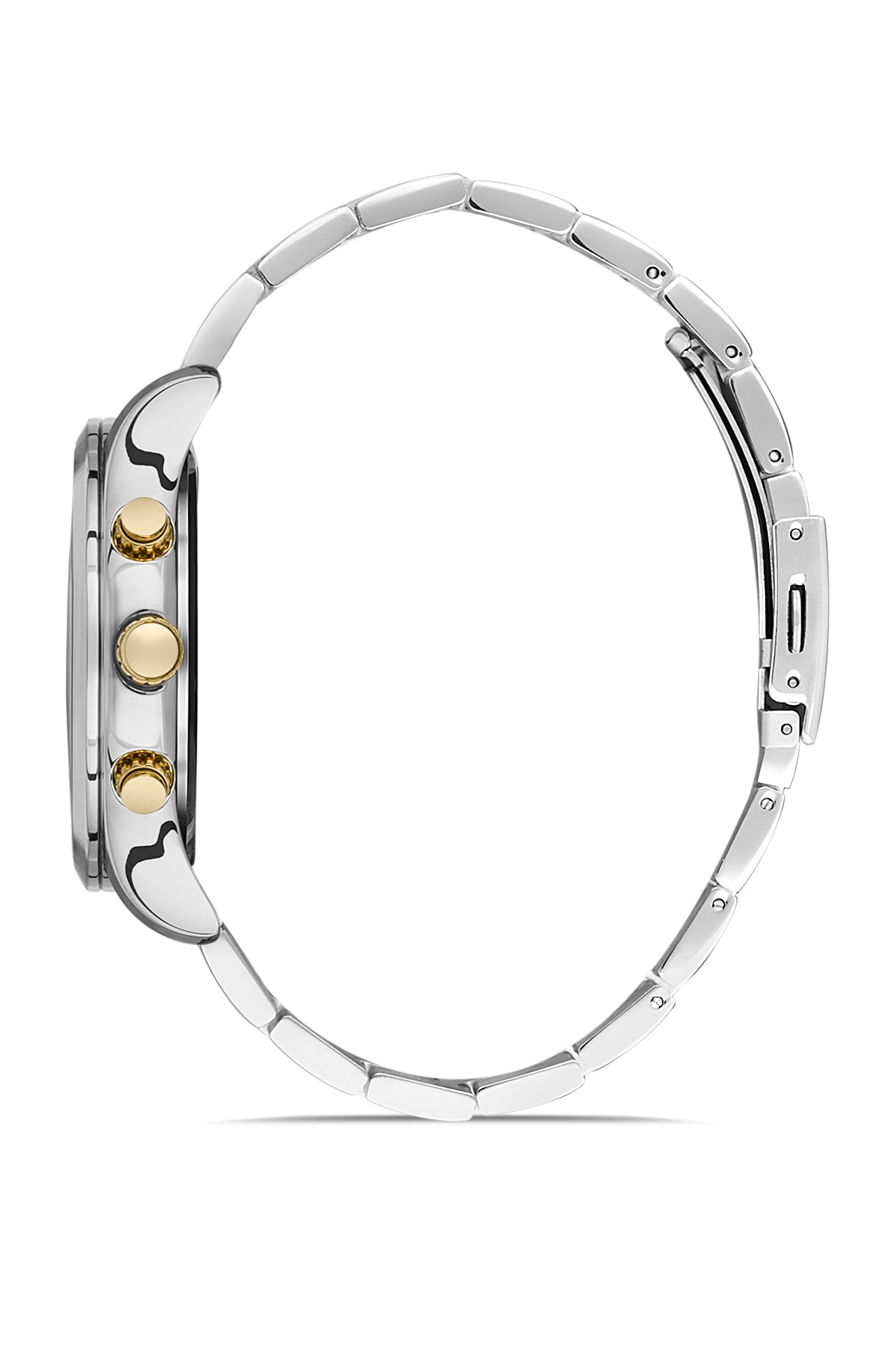 DAVID GUNER SARI BEYAZ KAPLAMALI BEYAZ KADRANLI ERKEK KOL SAATİ - DG-8400GA-D1