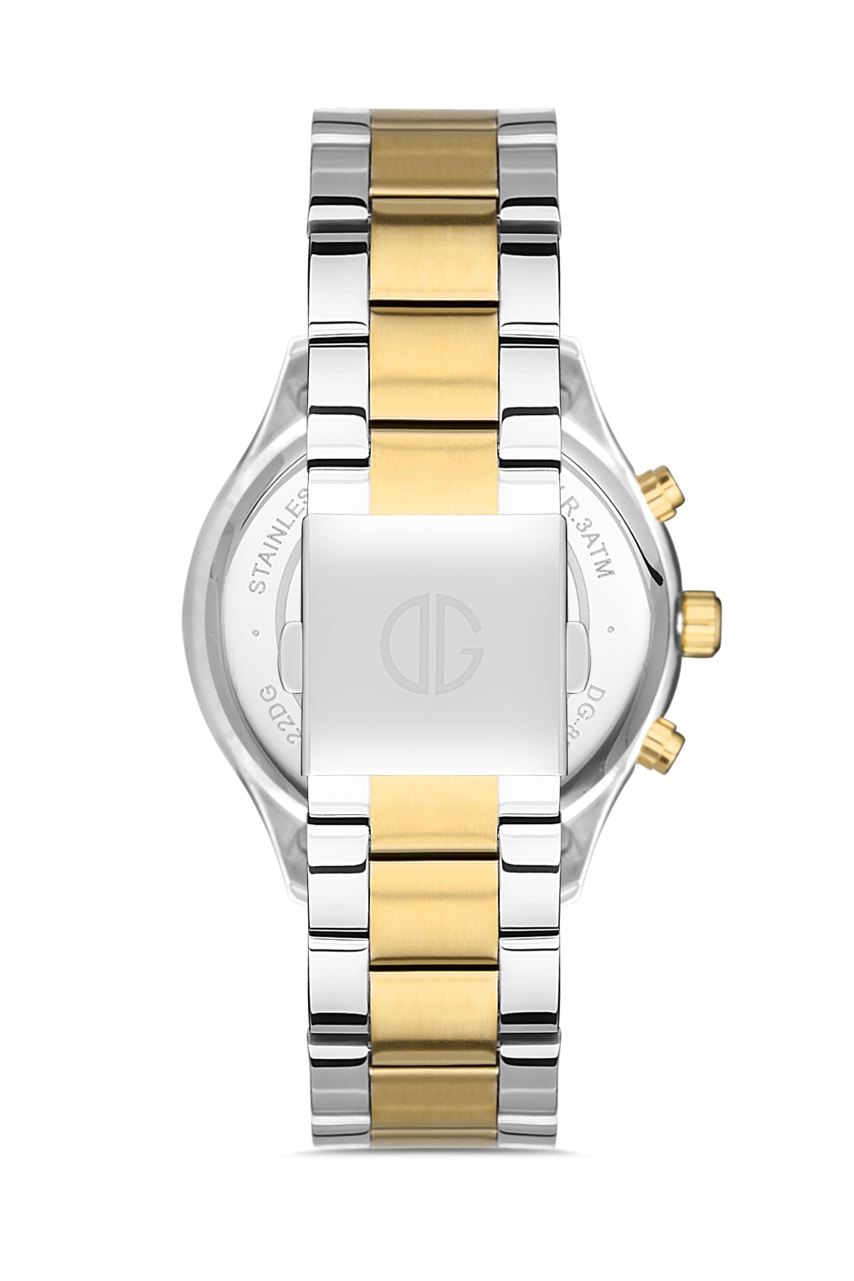 DAVID GUNER SARI BEYAZ KAPLAMALI BEYAZ KADRANLI ERKEK KOL SAATİ - DG-8400GA-D1
