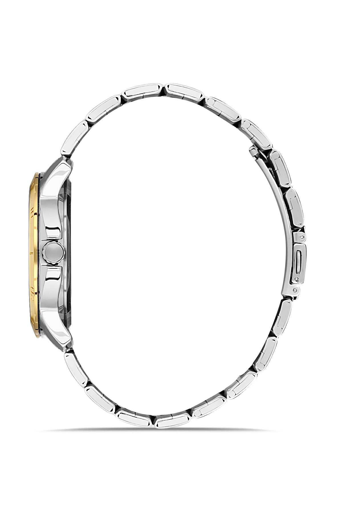 DAVID GUNER SARI BEYAZ KAPLAMALI BEYAZ KADRANLI ERKEK KOL SAATİ DG-8479GA-D1