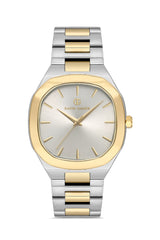 DAVID GUNER Sarı Gümüş Kaplamalı Gümüş Kadranlı Erkek Kol Saati - DG-8519GA-D1