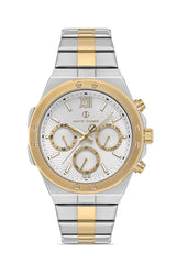 DAVID GUNER SARI BEYAZ KAPLAMALI BEYAZ KADRANLI ERKEK KOL SAATİ DG-8607GA-D1