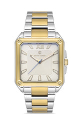 DAVID GUNER Gümüş Kadranlı Sarı Gümüş Kaplamalı Erkek Kol Saati - DG-8668GA-D1