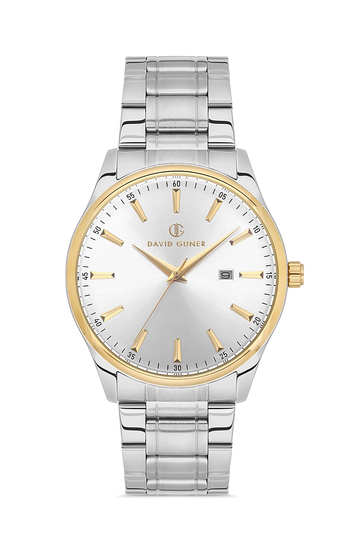 DAVID GUNER SARI BEYAZ KAPLAMALI BEYAZ KADRANLI ERKEK KOL SAATİ - DG-8714GA-D1