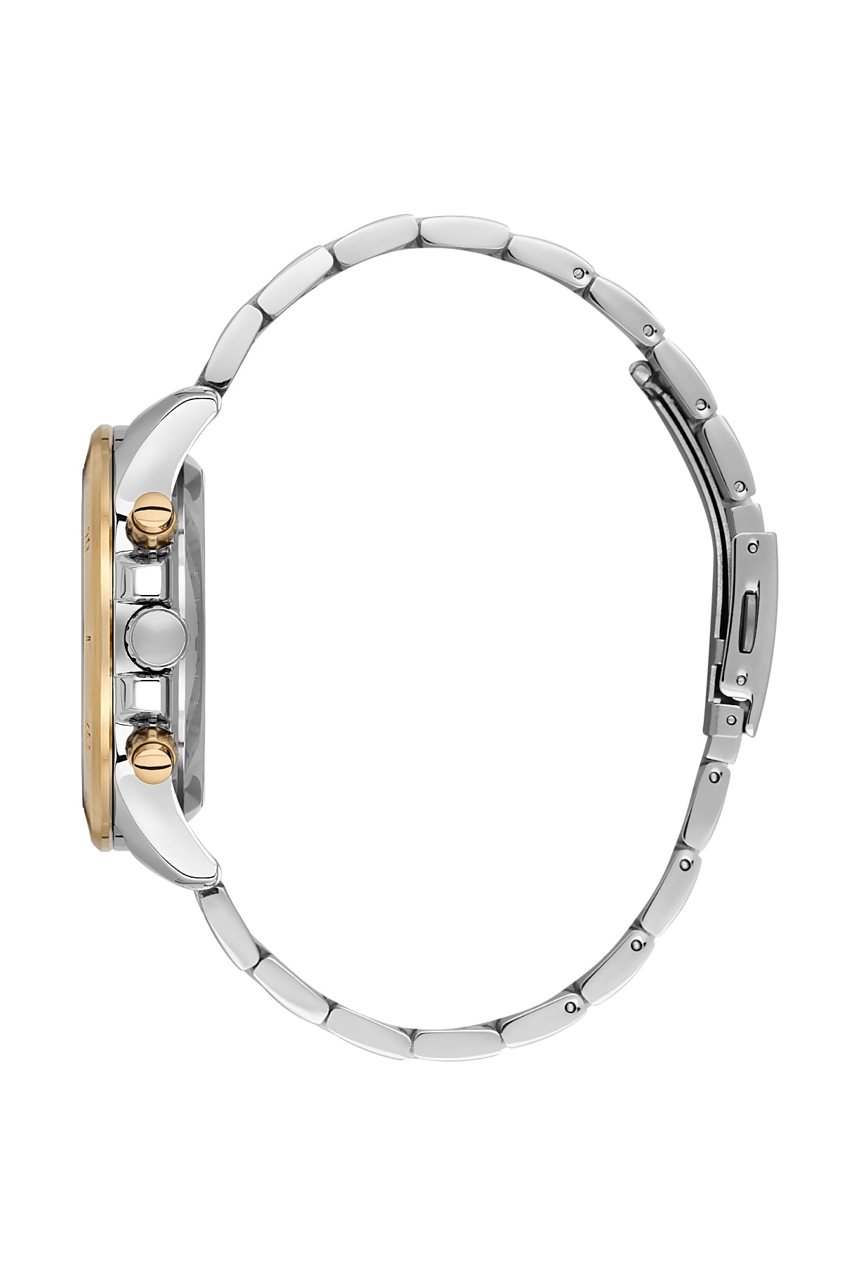 DAVID GUNER SARI BEYAZ KAPLAMALI BEYAZ KADRANLI ERKEK KOL SAATİ - DG-8742GA-D1