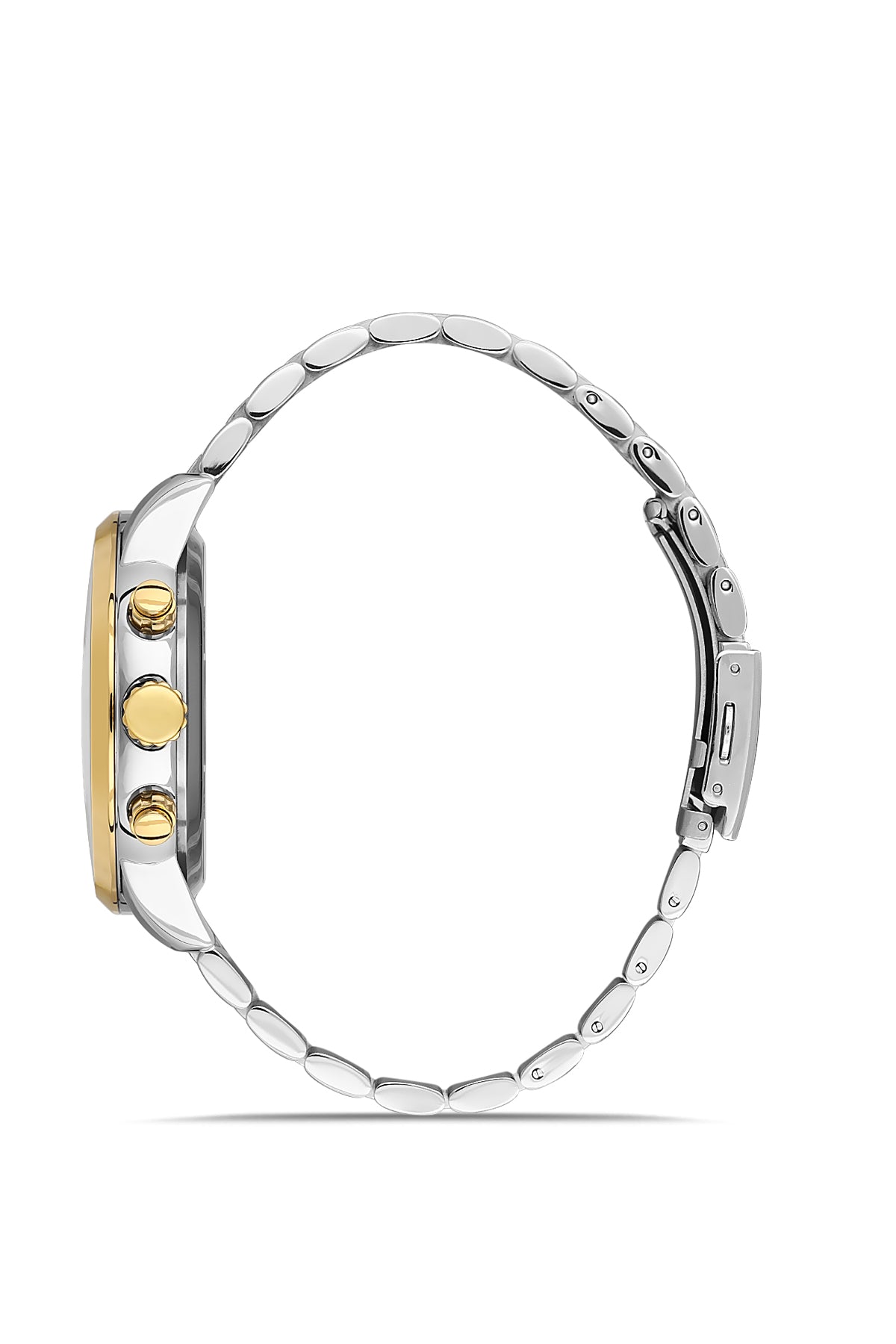 DAVID GUNER SARI BEYAZ KAPLAMALI BEYAZ KADRANLI ERKEK KOL SAATİ DG-8836GA-D1