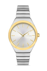 DAVID GUNER SARI BEYAZ KAPLAMALI BEYAZ KADRANLI KADIN KOL SAATİ DG-8095LA-D1