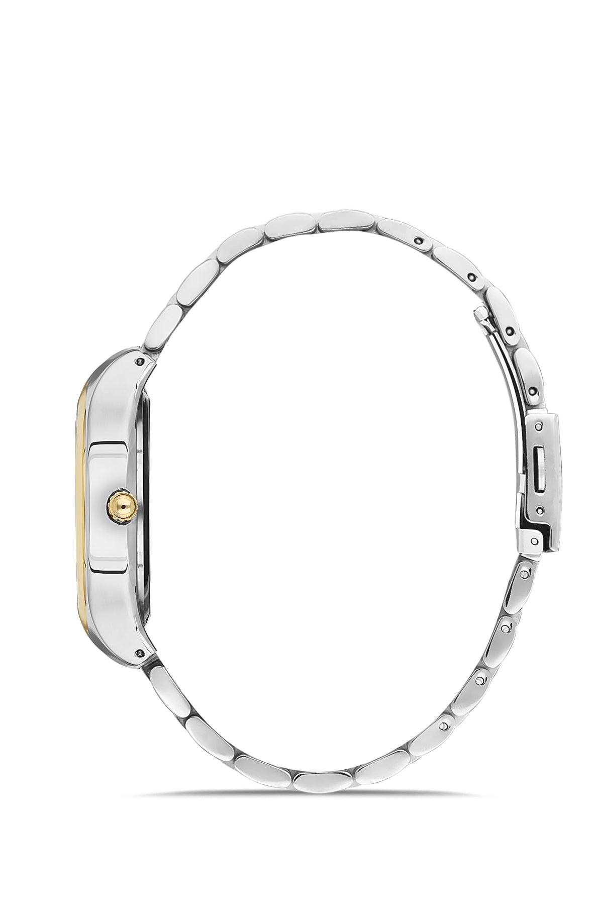 DAVID GUNER SARI BEYAZ KAPLAMALI BEYAZ KADRANLI KADIN KOL SAATİ DG-8346LA-D1