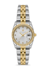 DAVID GUNER SARI BEYAZ KAPLAMALI BEYAZ KADRANLI KADIN KOL SAATİ DG-8635LA-D1