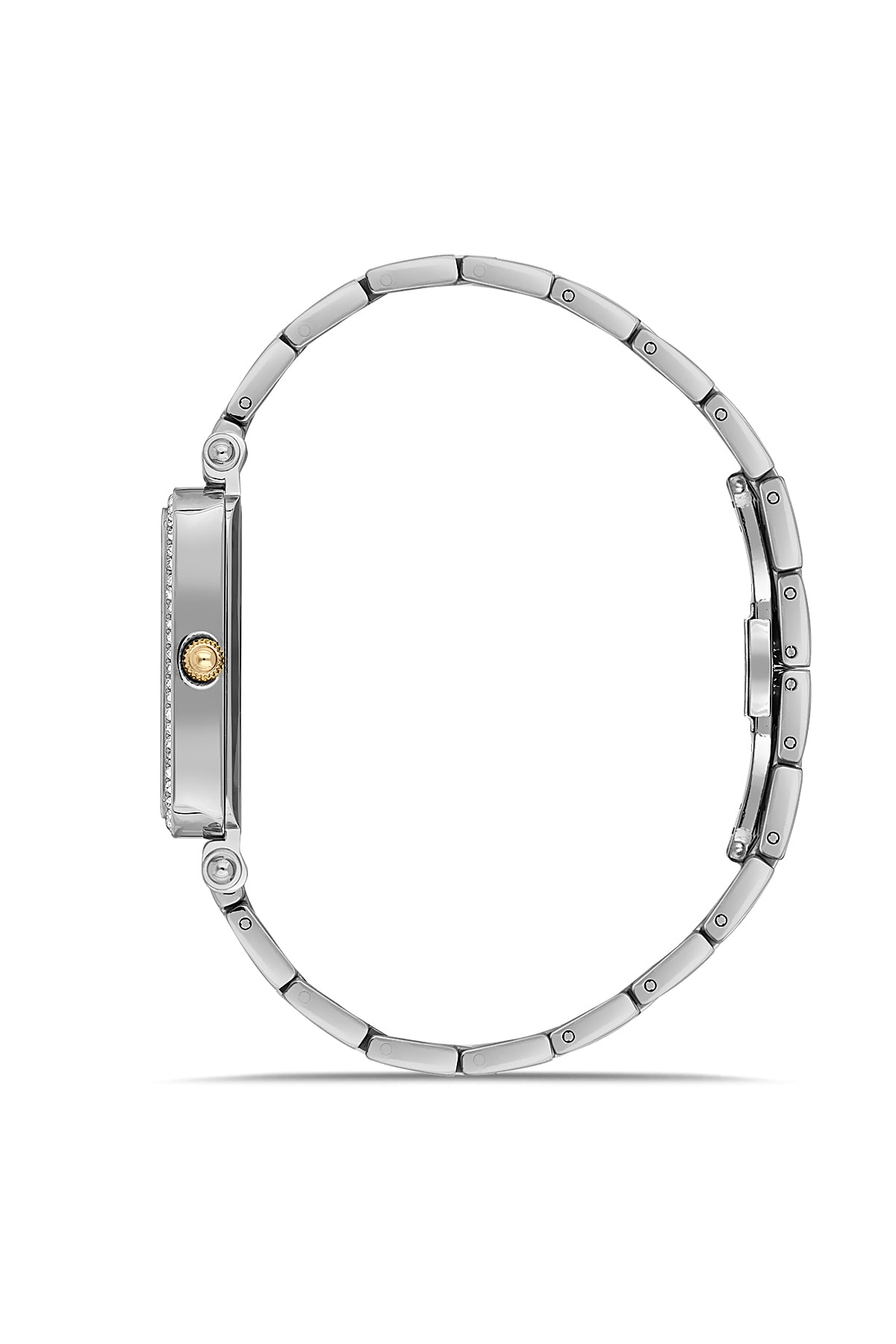 DAVID GUNER SARI BEYAZ KAPLAMALI BEYAZ KADRANLI KADIN KOL SAATİ DG-8709LA-D1