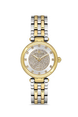 DAVID GUNER SARI BEYAZ KAPLAMALI BEYAZ KADRANLI KADIN KOL SAATİ DG-8738LA-D1