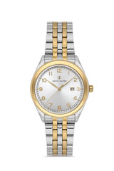 DAVID GUNER SARI BEYAZ KAPLAMALI BEYAZ KADRANLI KADIN KOL SAATİ - DG-8746LA-D1