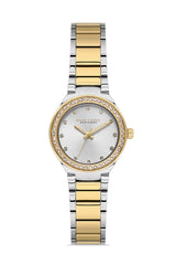 DAVID GUNER SARI BEYAZ KAPLAMALI BEYAZ KADRANLI KADIN KOL SAATİ DG-8868LA-D1