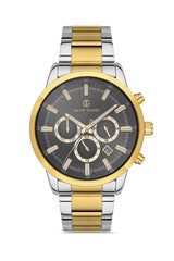 DAVID GUNER SARI BEYAZ KAPLAMALI GRİ KADRANLI ERKEK KOL SAATİ DG-8392GA-D9