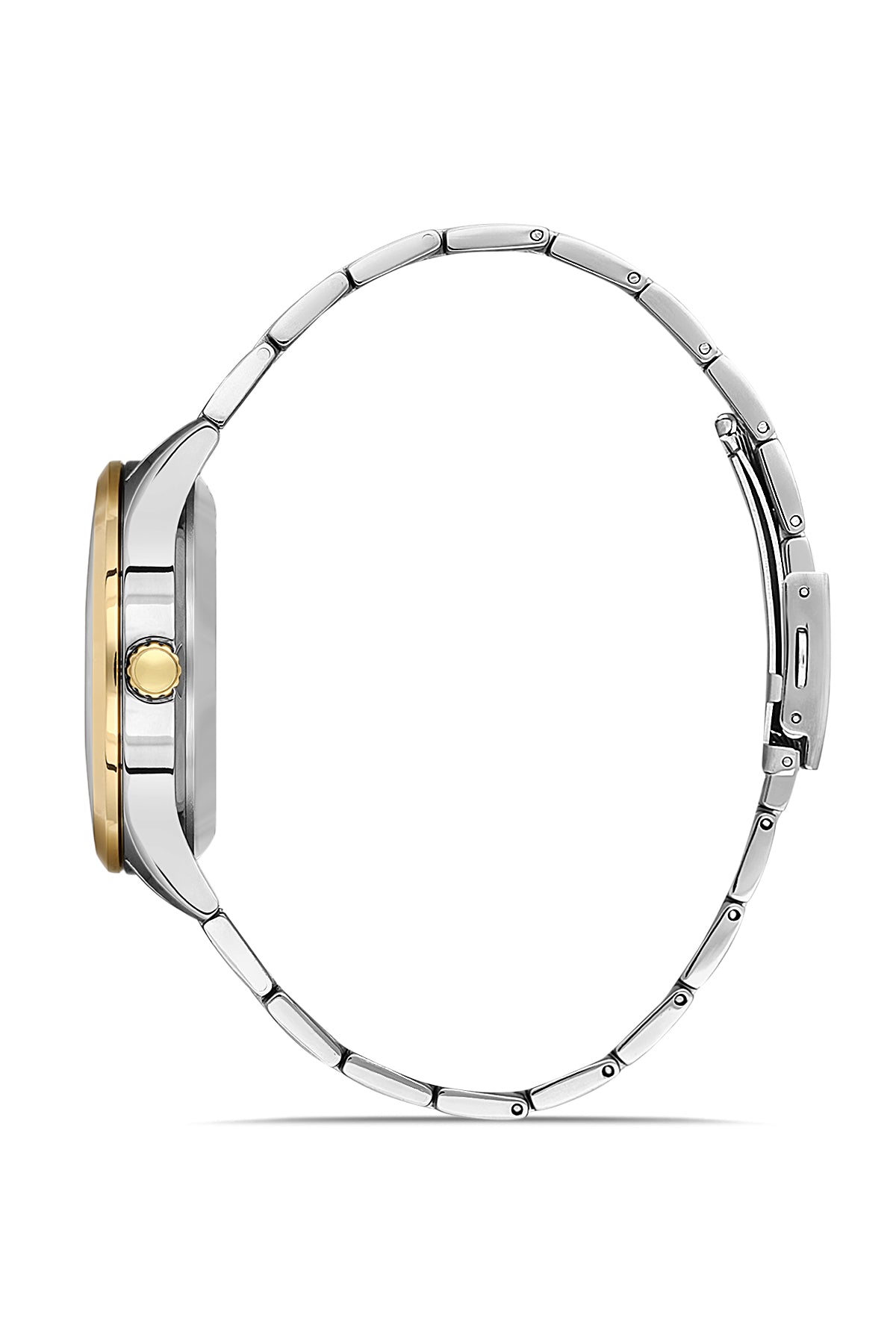 DAVID GUNER Brown Dial Yellow Silver Plating Automatic Function Men's Watch