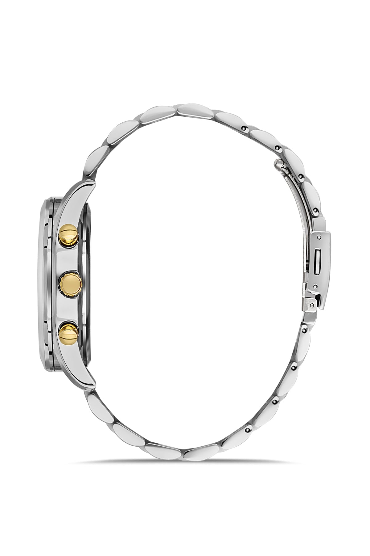 DAVID GUNER SARI BEYAZ KAPLAMALI MAVİ KADRANLI ERKEK KOL SAATİ DG-8405GA-D3