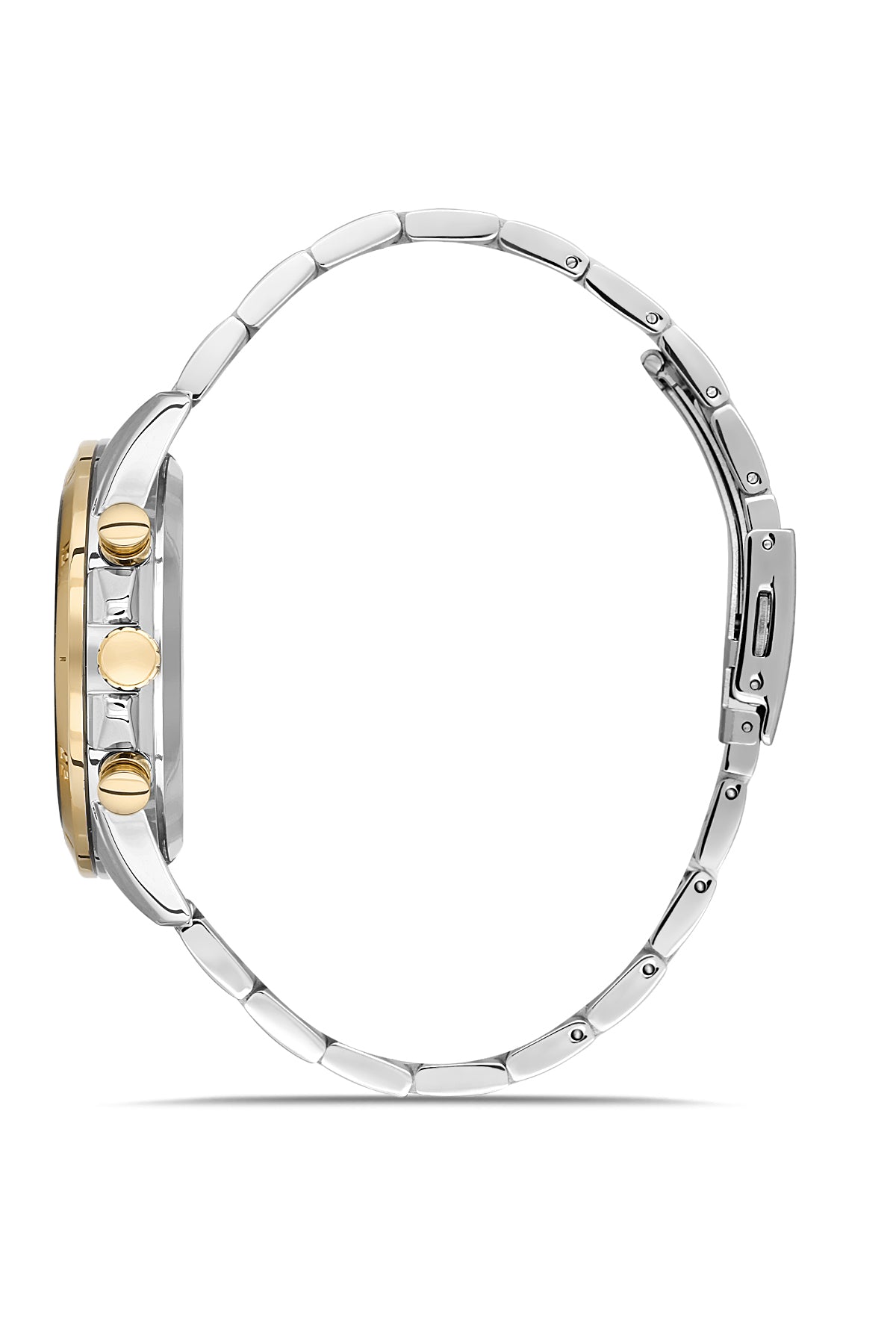 DAVID GUNER Sarı Beyaz Kaplamalı Multi Fonksiyon Erkek Kol Saati - DG-8667GA-D10