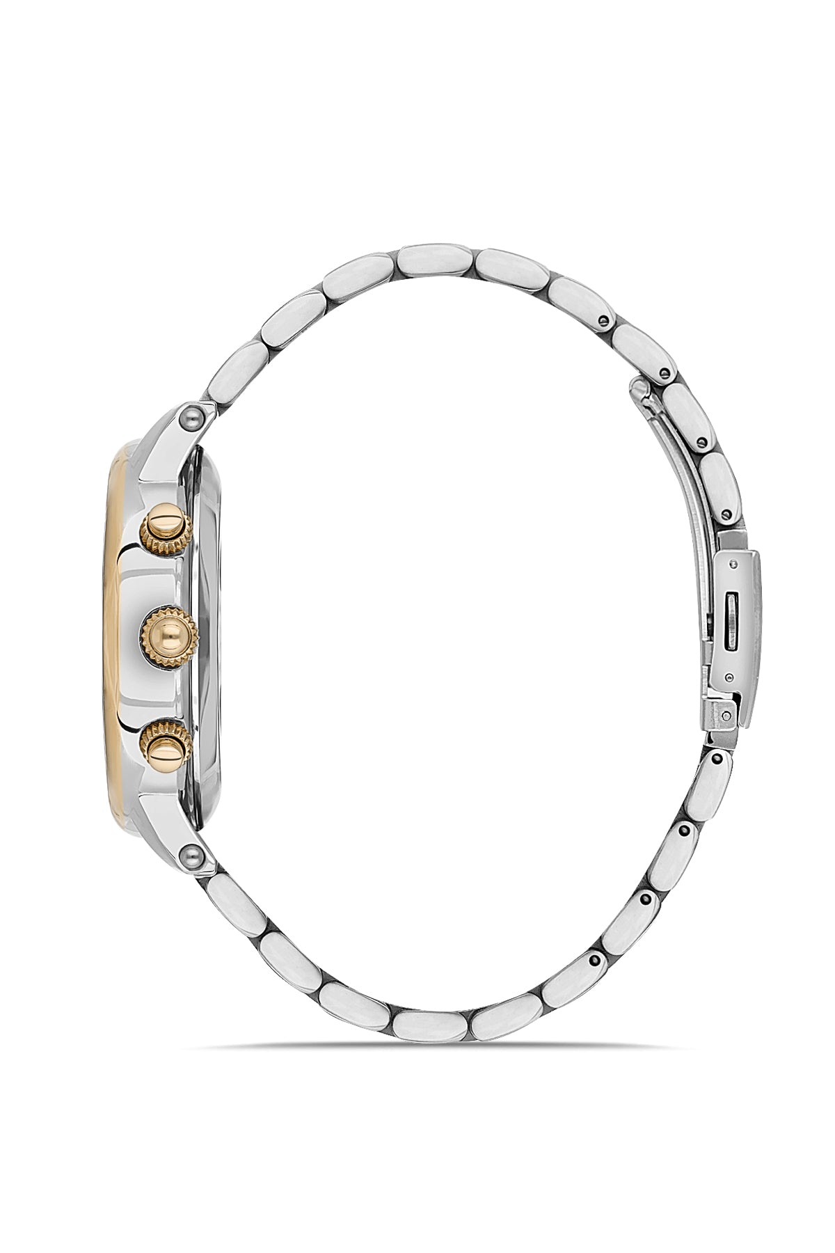 DAVID GUNER SARI BEYAZ KAPLAMALI SİYAH KADRANLI ERKEK KOL SAATİ - DG-8536GA-D2