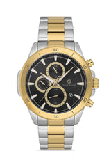 DAVID GUNER SARI BEYAZ KAPLAMALI SİYAH KADRANLI ERKEK KOL SAATİ - DG-8742GA-D2