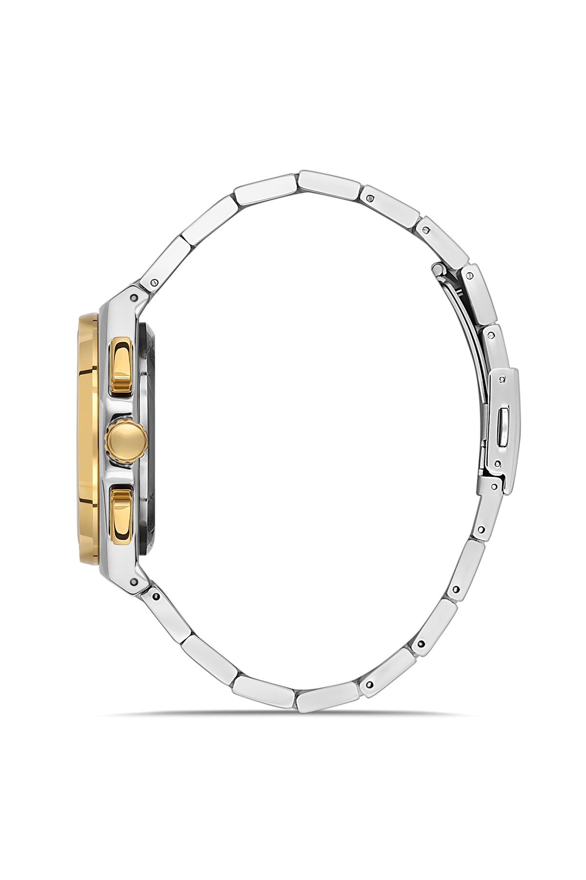 DAVID GUNER Sarı Beyaz Renk Kadranlı Multi Fonksiyon Erkek Kol Saati