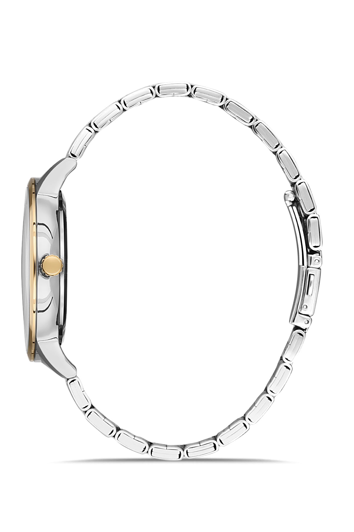 DAVID GUNER Yellow and White Coated Calendar Men's Watch