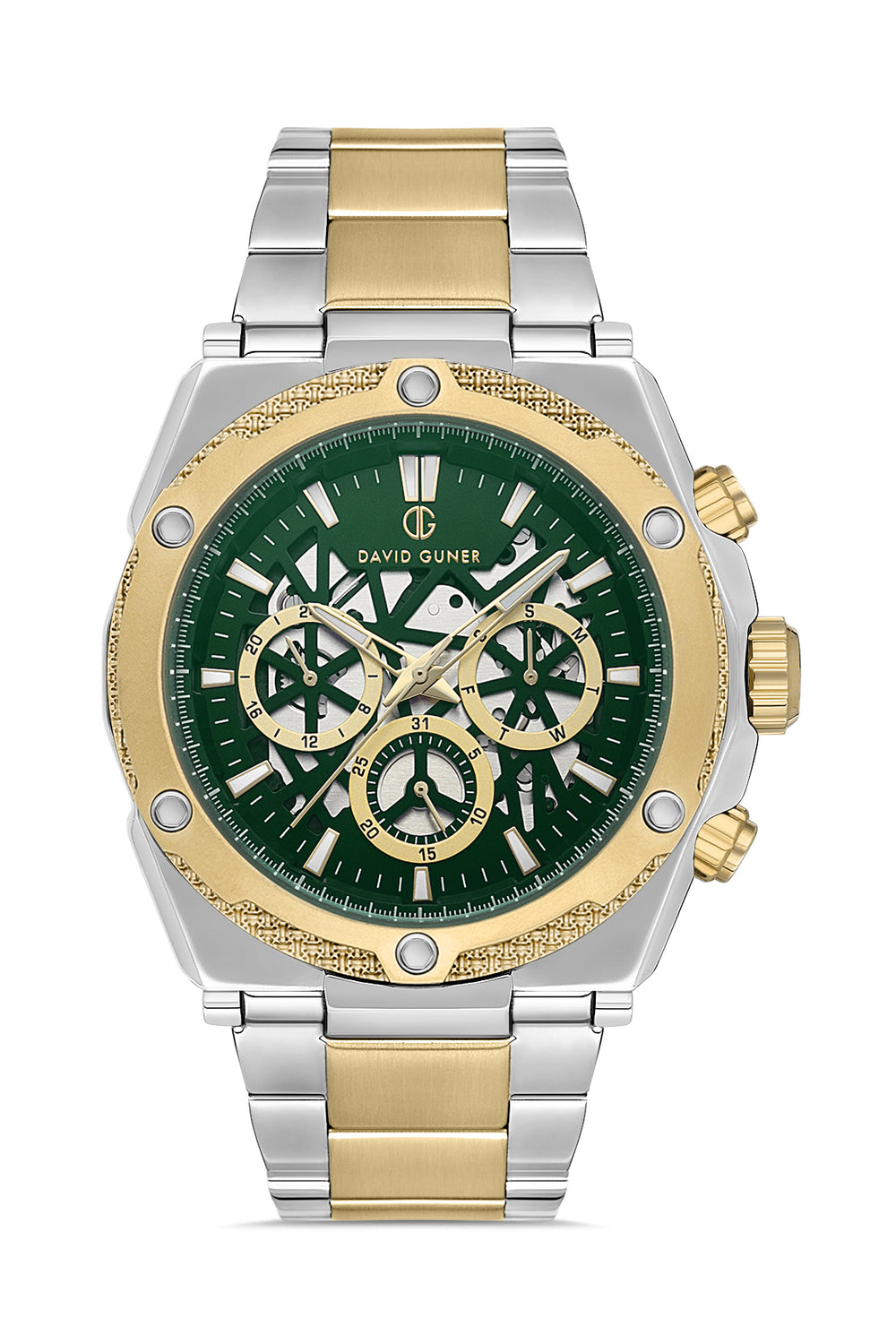DAVID GUNER Silver Plating Men's Watch