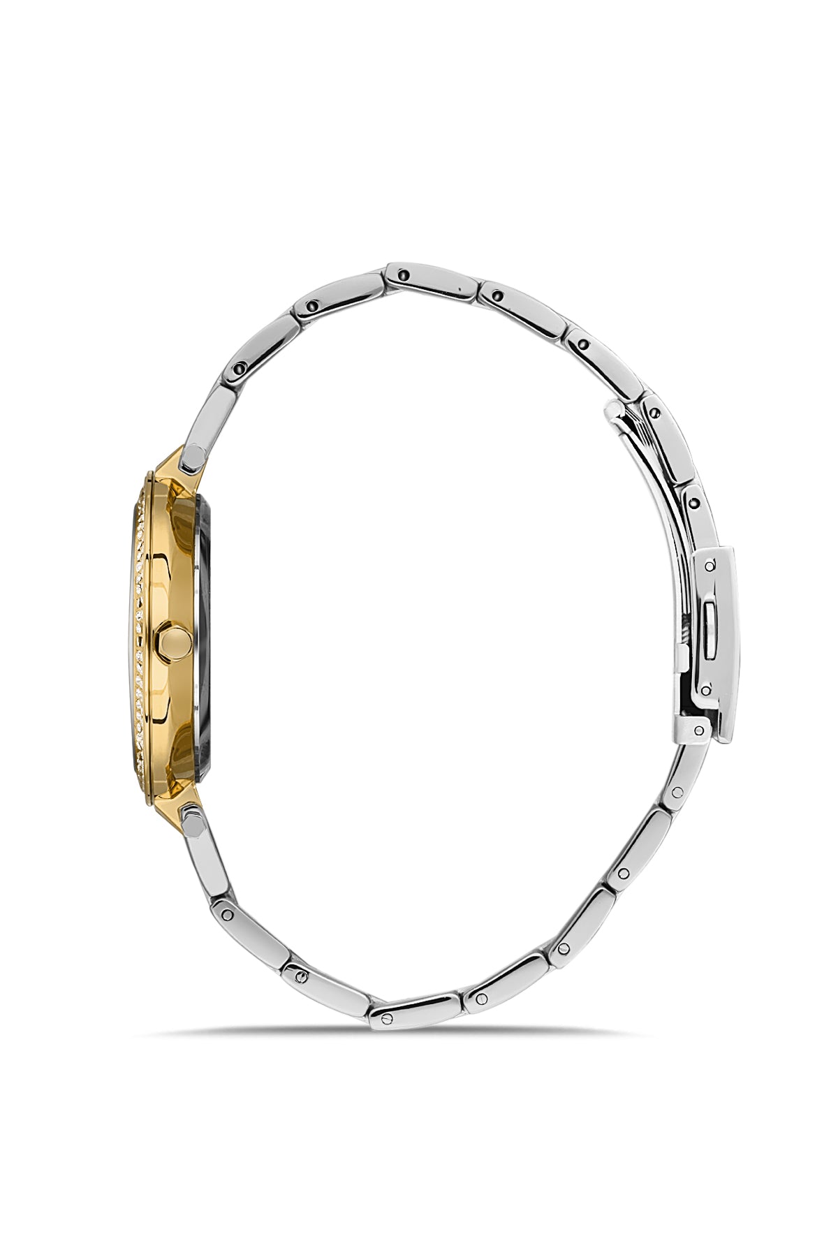 DAVID GUNER SARI BEYAZ KAPLAMALI YEŞİL KADRANLI KADIN KOL SAATİ - DG-8414LA-D10