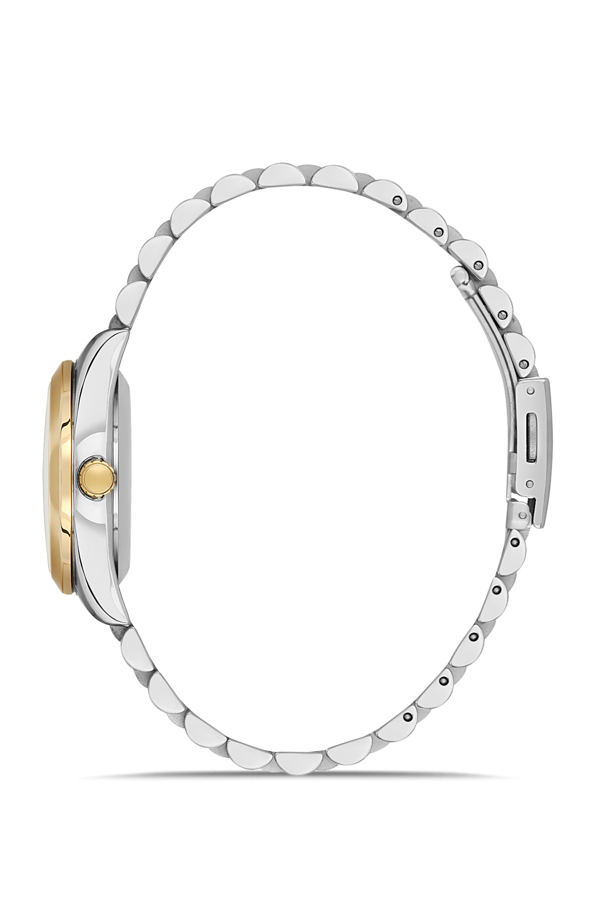 DAVID GUNER Yellow Silver Plating Silver Dial Women's Watch