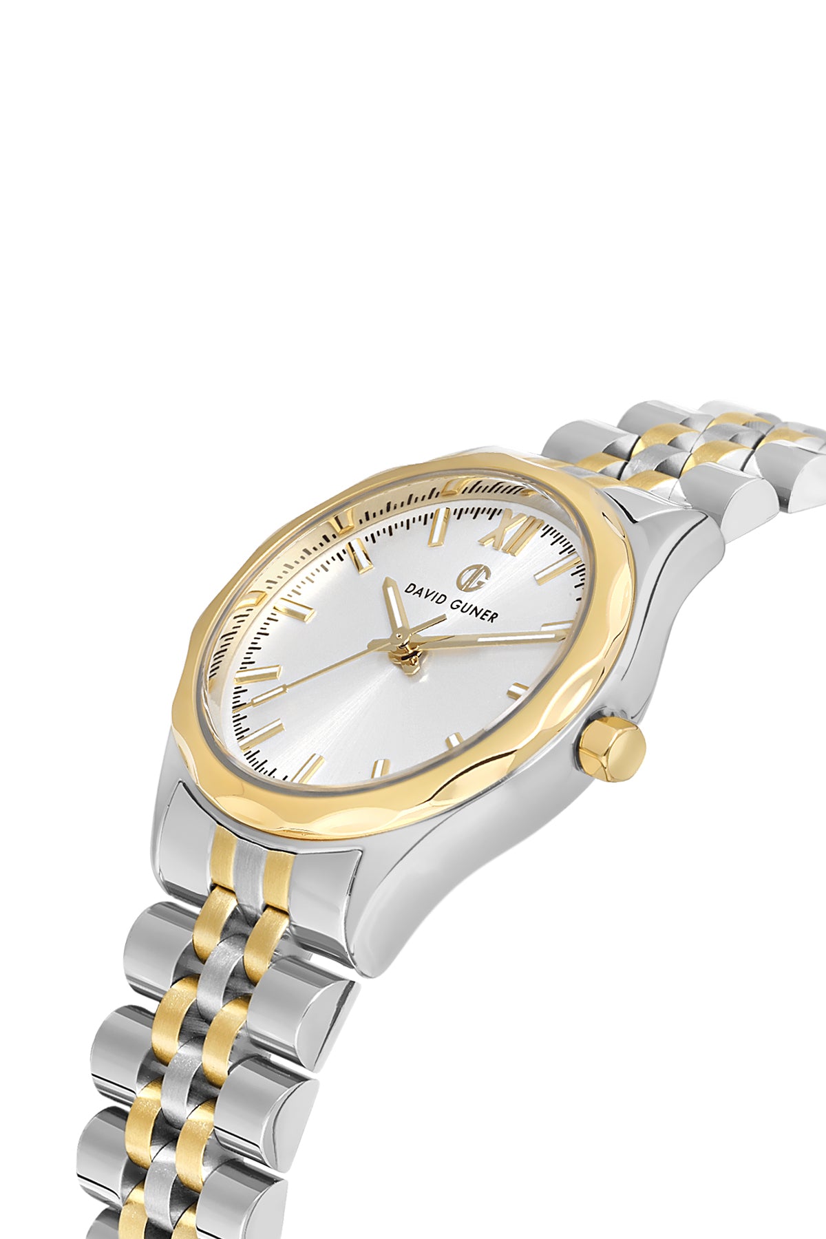DAVID GUNER Sarı Gümüş Kaplamalı Gümüş Kadranlı Kadın Kol Saati - DG-8704LA-D1