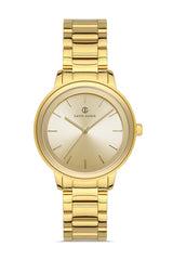 DAVID GUNER Yellow Dial Women's Watch