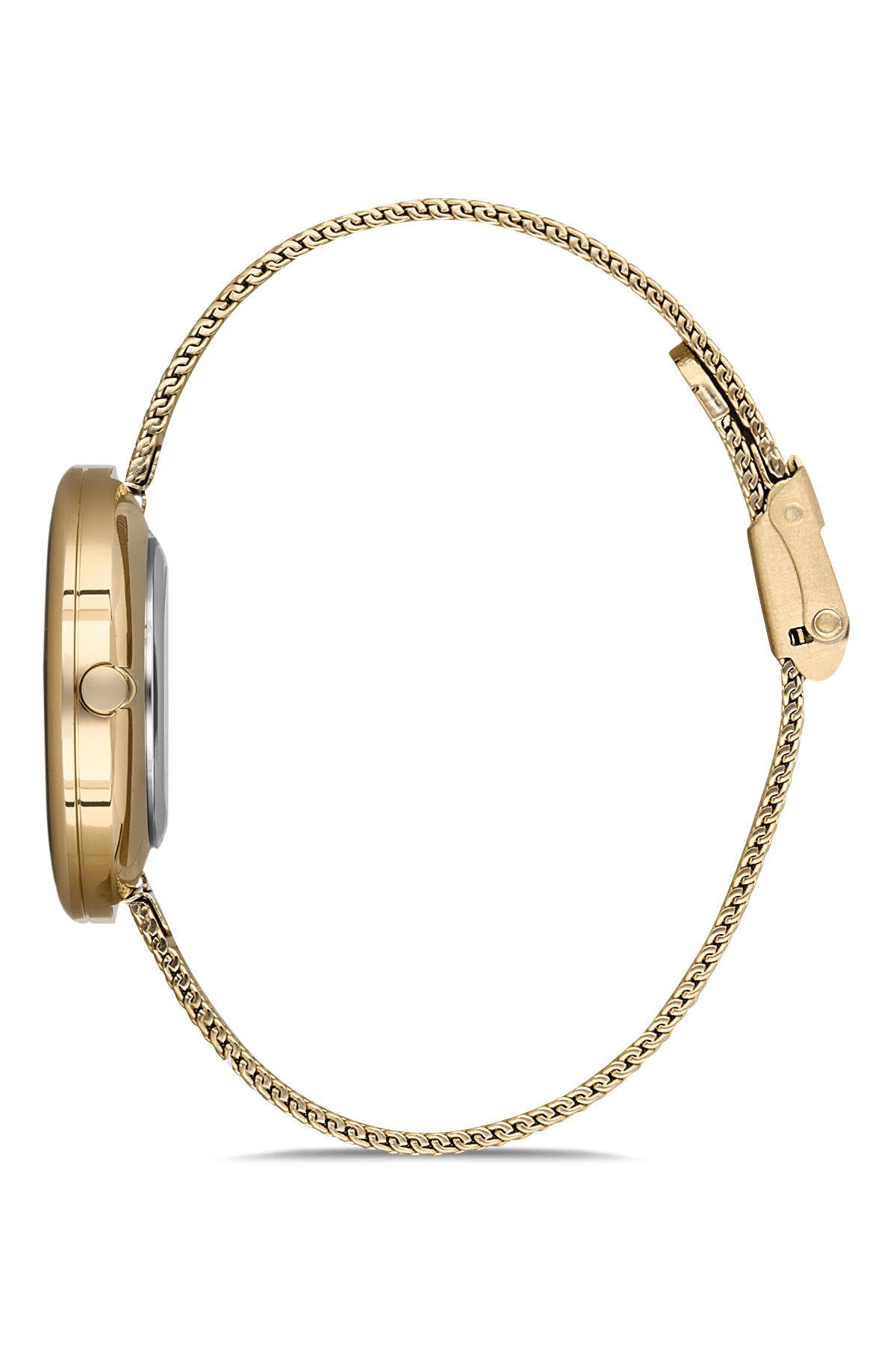 David Guner Sarı Kadranlı Sarı Kaplamalı Hasır Kordonlu Kadın Kol Saati - DG-8133LC-B4