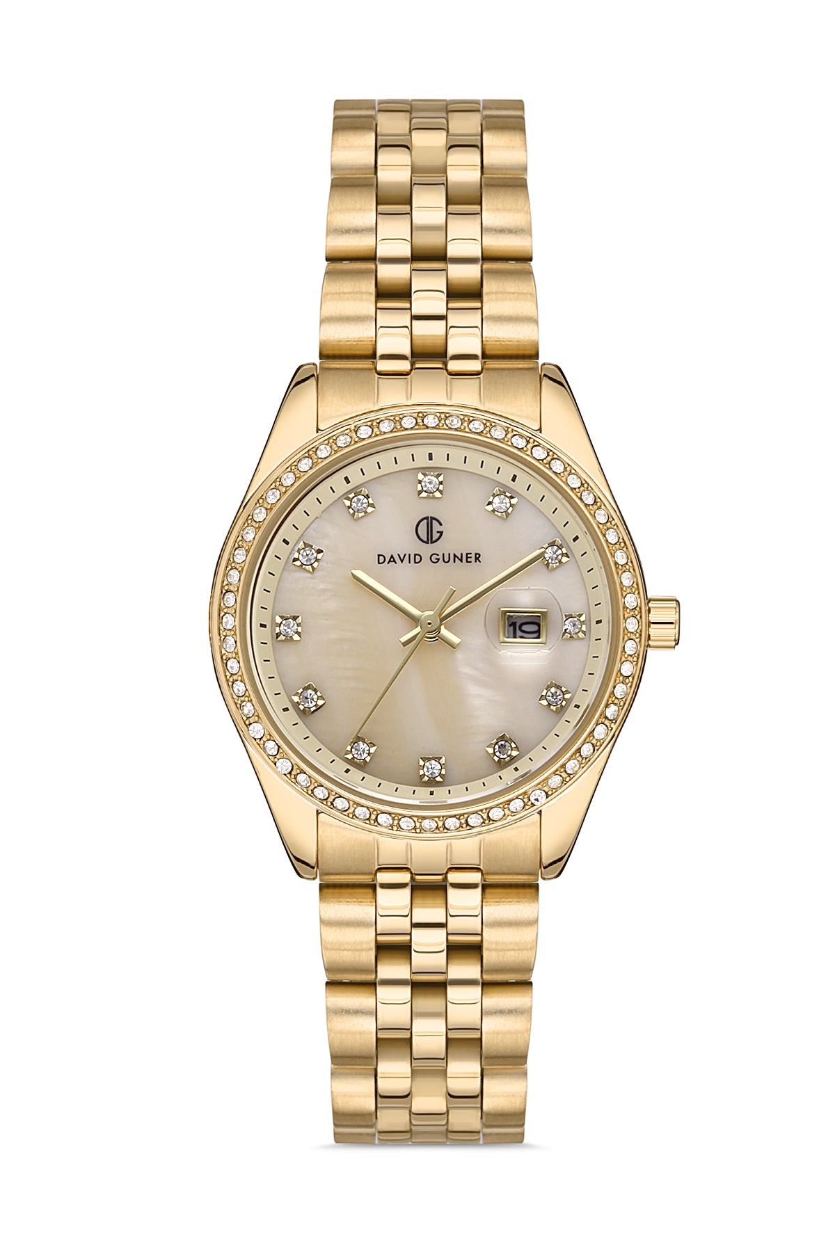 DAVID GUNER Sarı Kadranlı Sarı Kaplamalı Kadın Kol Saati - DG-8193LA-B4