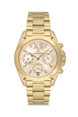 DAVID GUNER Sarı Kadranlı Sarı Paslanmaz Masif Çelik Kadın Kol Saati - DG-8650LA-B4