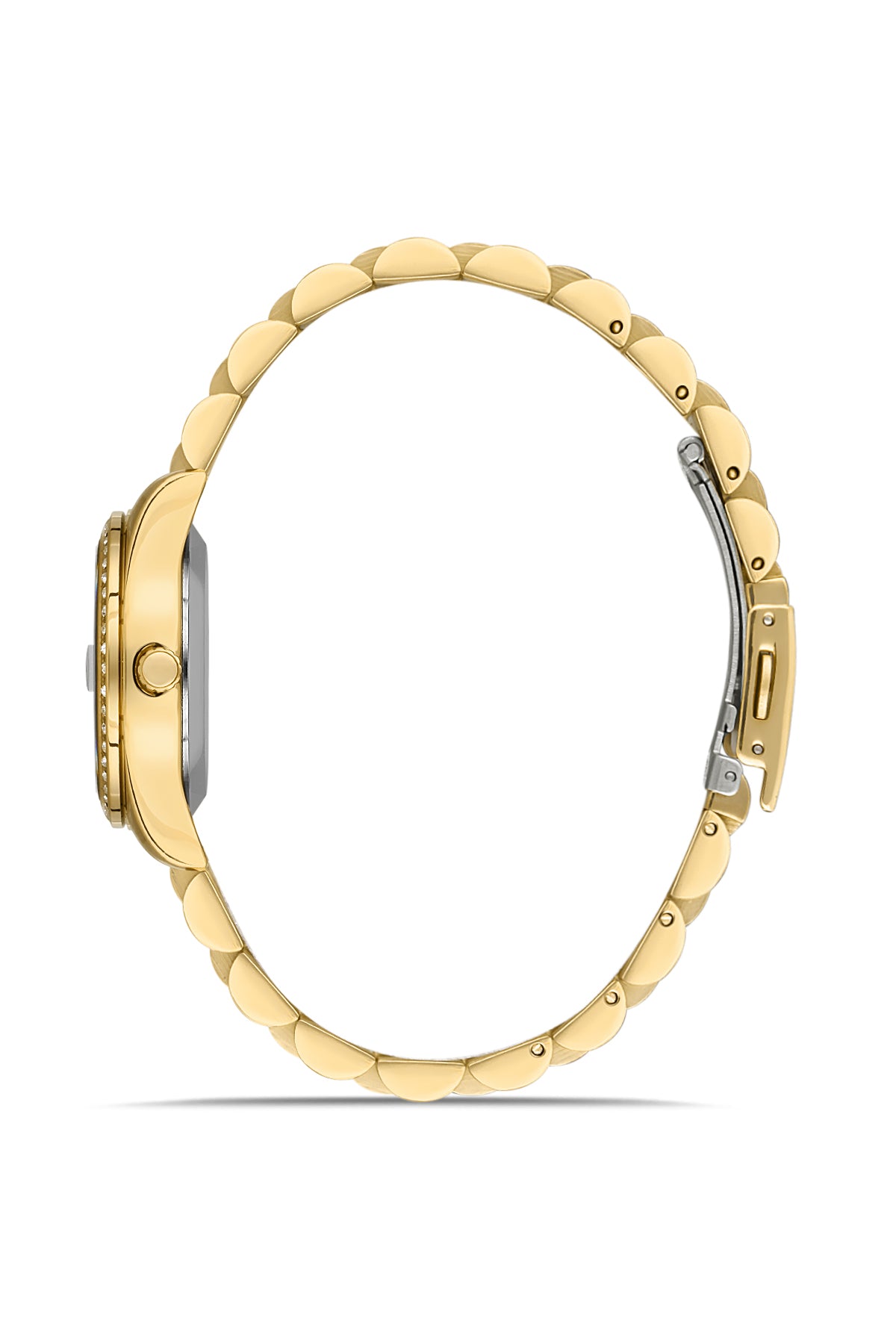 David Guner Yellow Plating Calendar Women's Watch