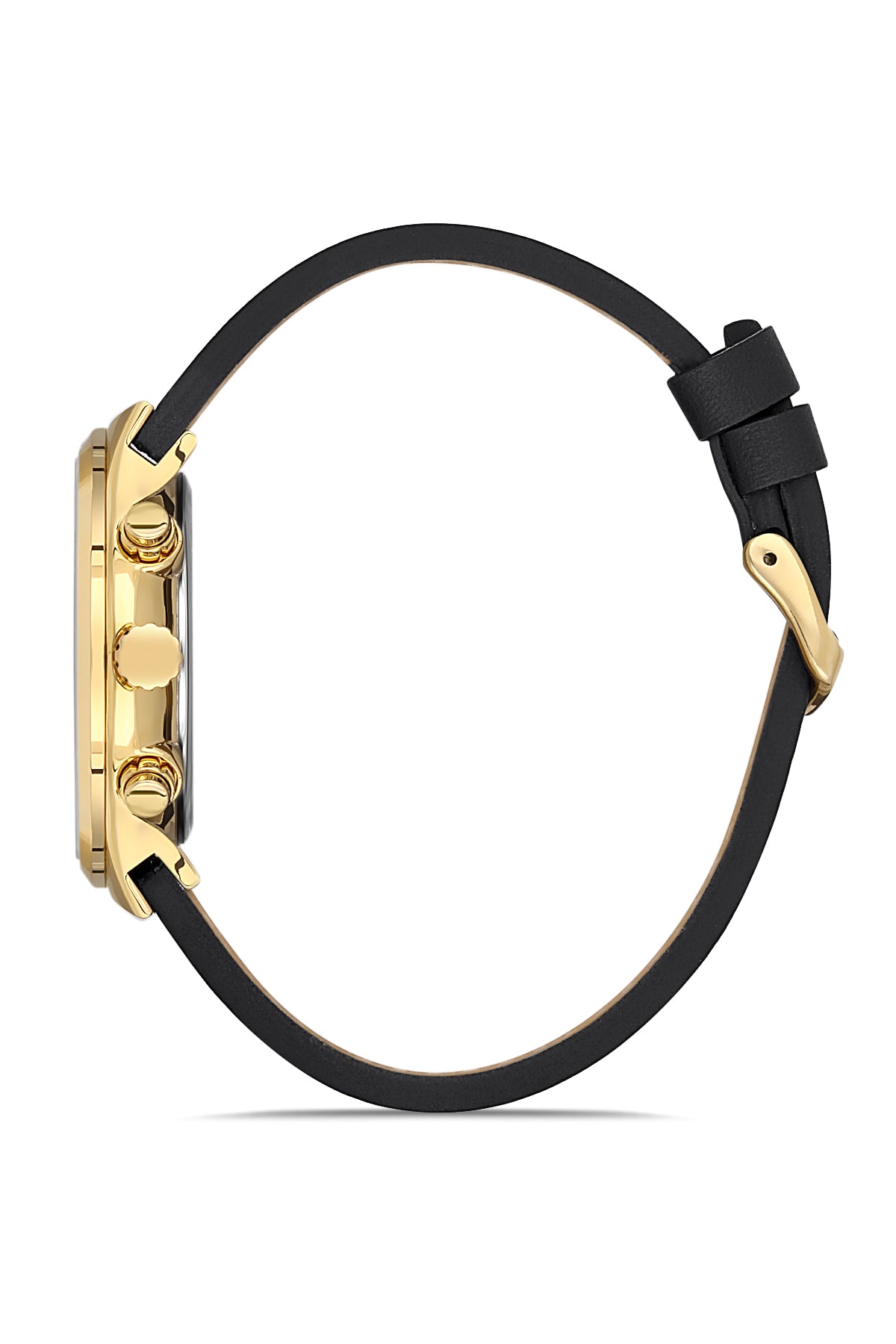 DAVID GUNER SARI KAPLAMALI BEYAZ KADRANLI ERKEK KOL SAATİ DG-8265GB-N1