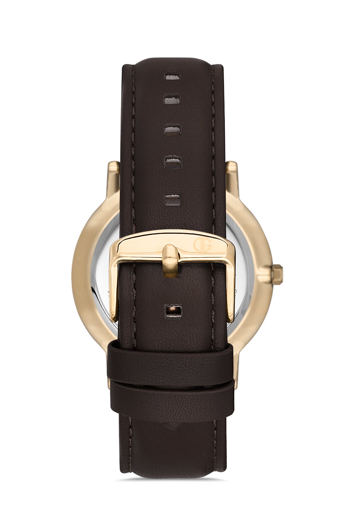 DAVID GUNER SARI KAPLAMALI BEYAZ KADRANLI ERKEK KOL SAATİ DG-8287GB2-N2