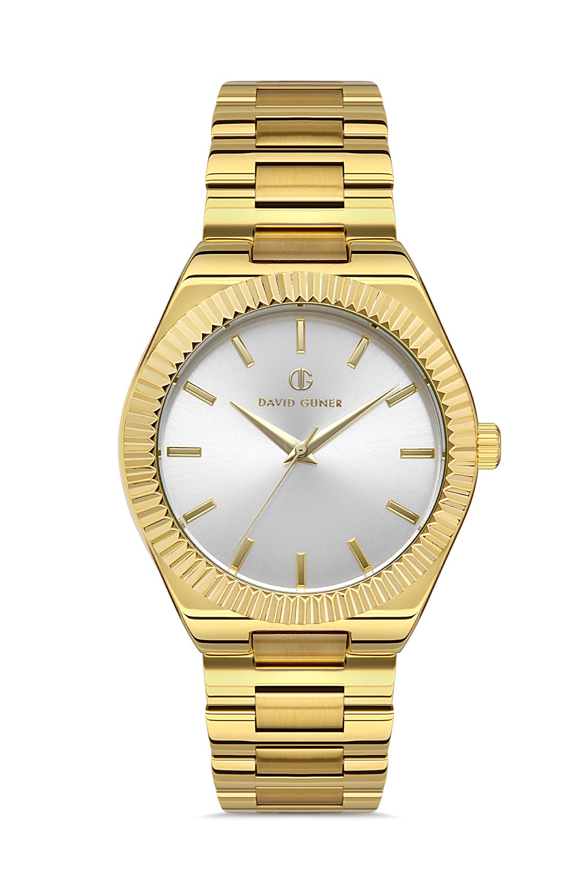 DAVID GUNER Sarı Kaplama Erkek Kol Saati - DG-8408GA-B1