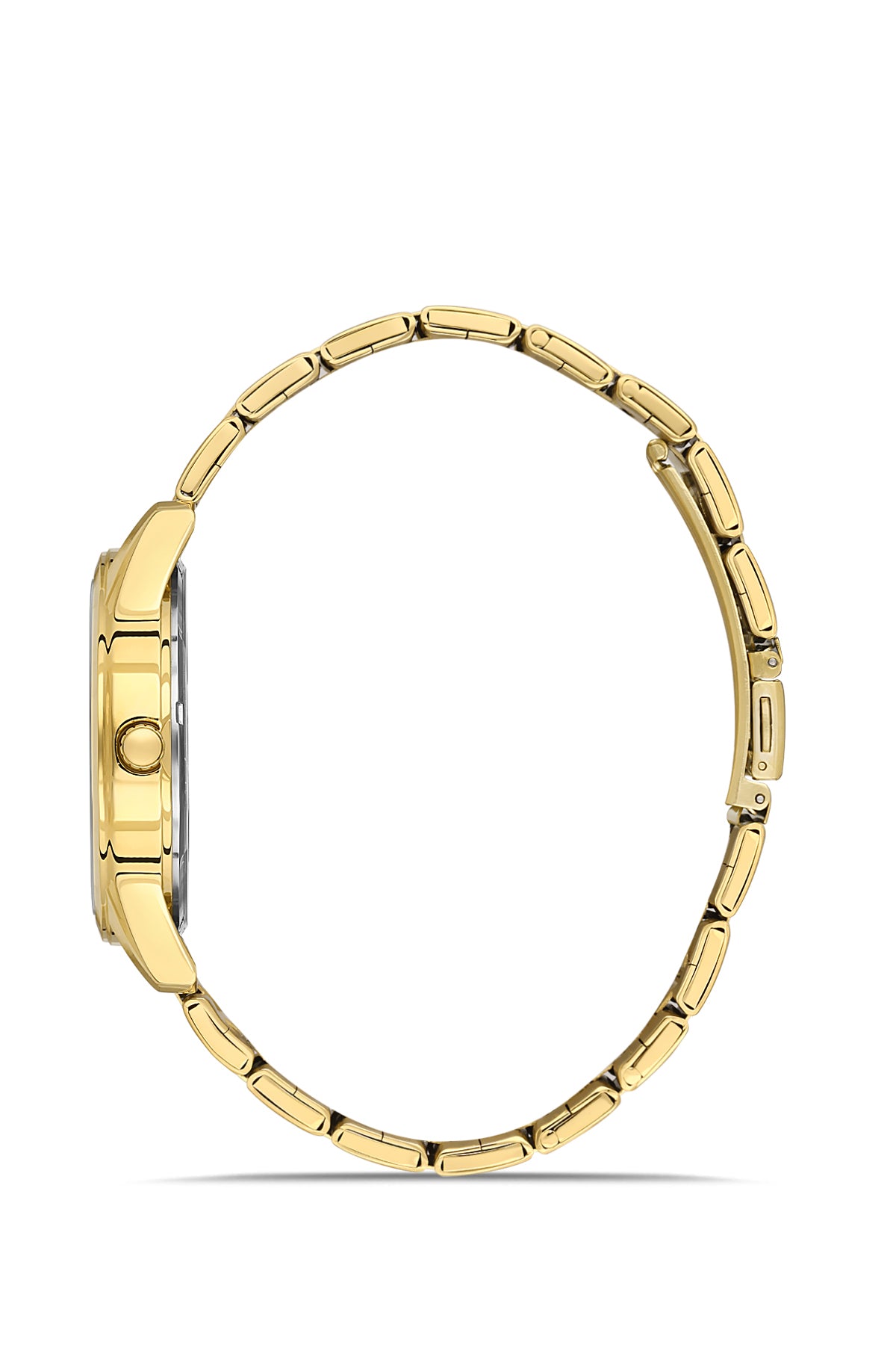 DAVID GUNER Sarı Kaplama Gümüş Kadranlı Takvimli Erkek Kol Saati