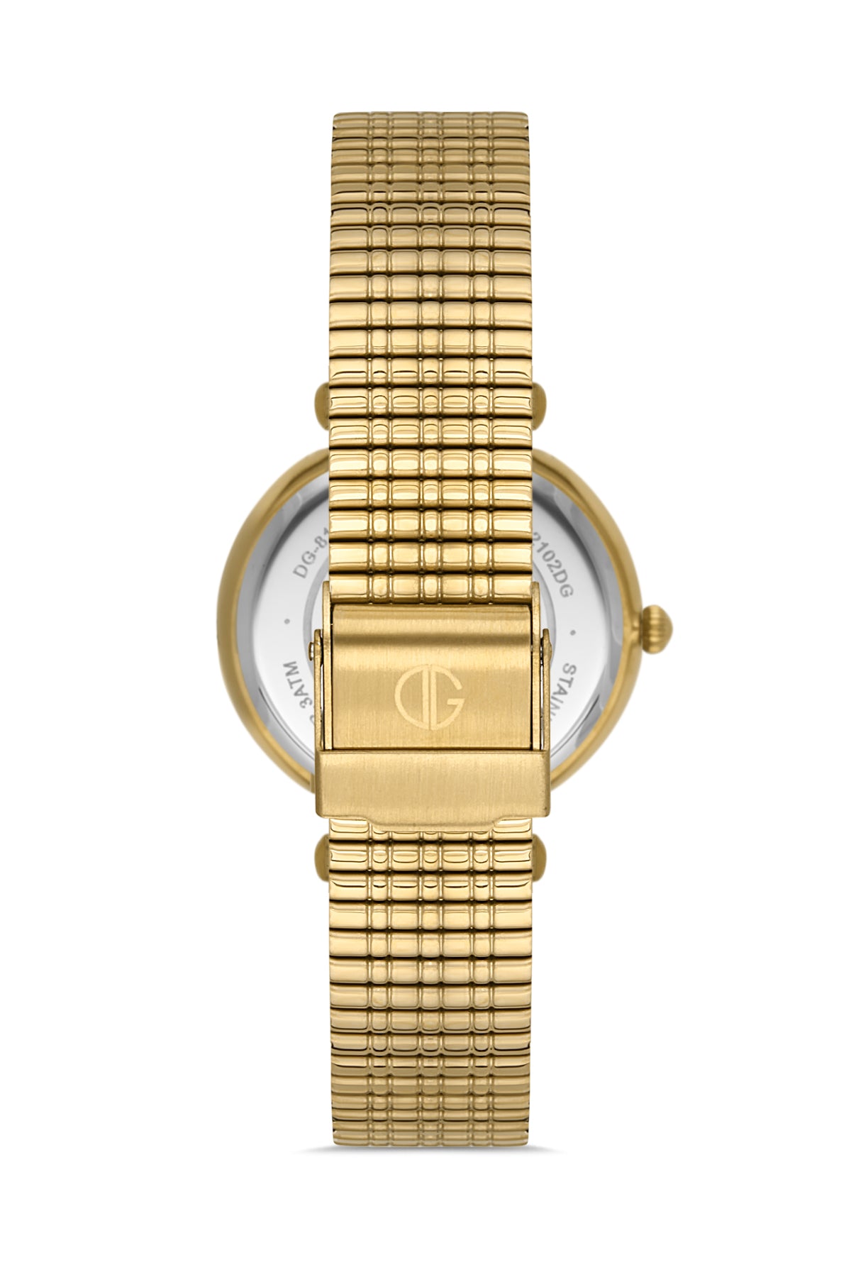 DAVID GUNER SARI KAPLAMALI BEYAZ KADRANLI KADIN KOL SAATİ DG-8311LA-B1