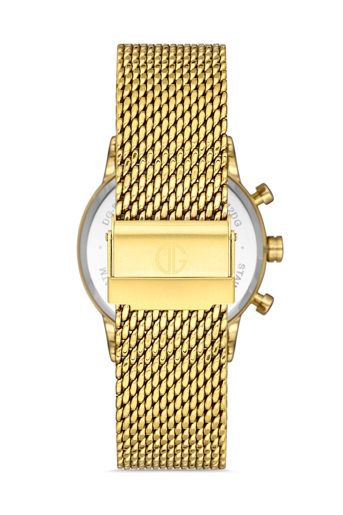 DAVID GUNER SARI KAPLAMALI BEYAZ KADRANLI KADIN KOL SAATİ DG-8322LC-B1