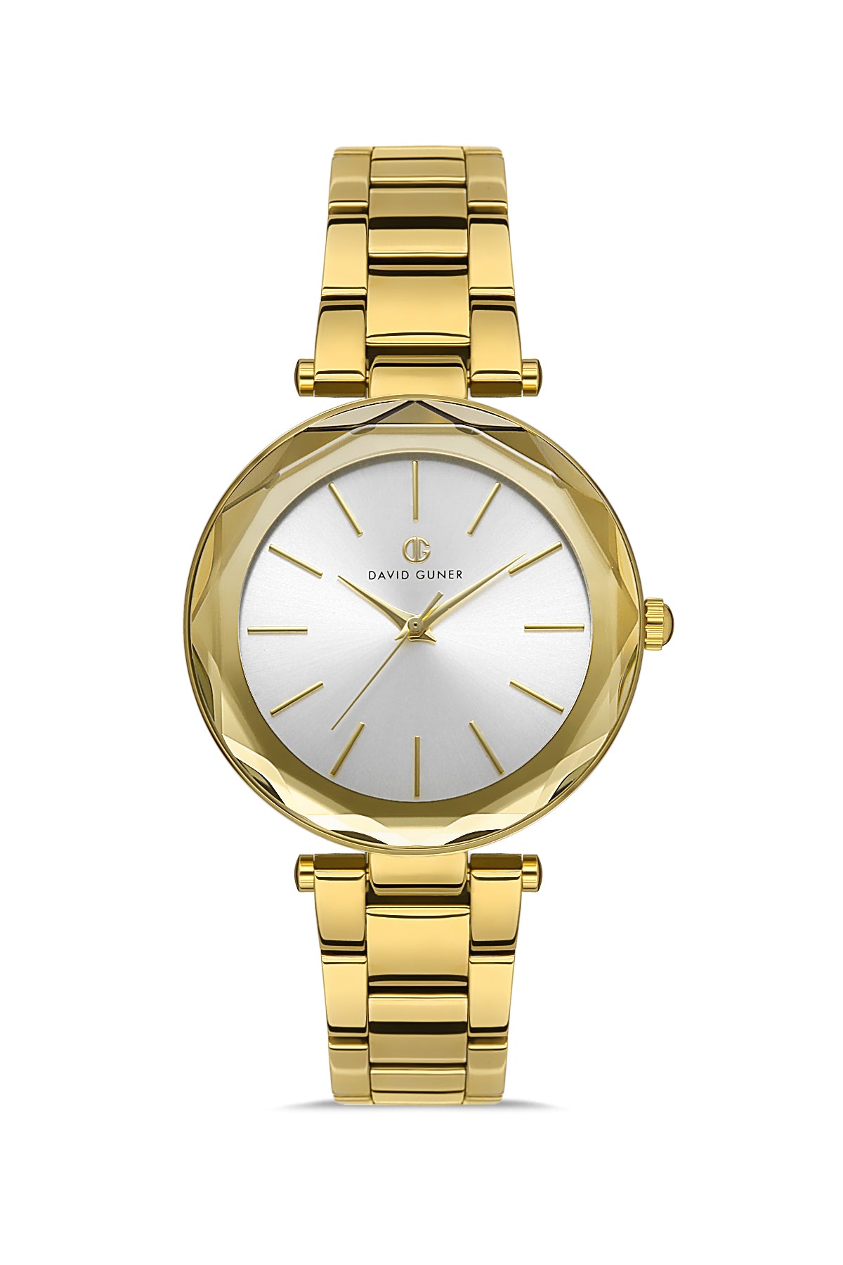 DAVID GUNER Yellow Plating Silver Dial Women's Watch