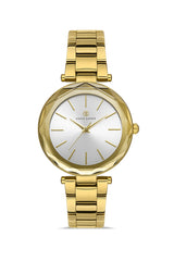 DAVID GUNER Yellow Plating Silver Dial Women's Watch