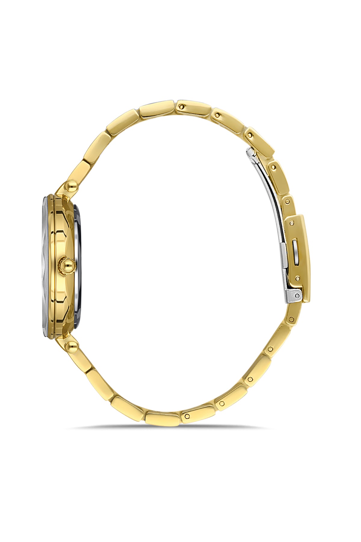 DAVID GUNER Yellow Plating Silver Dial Women's Watch