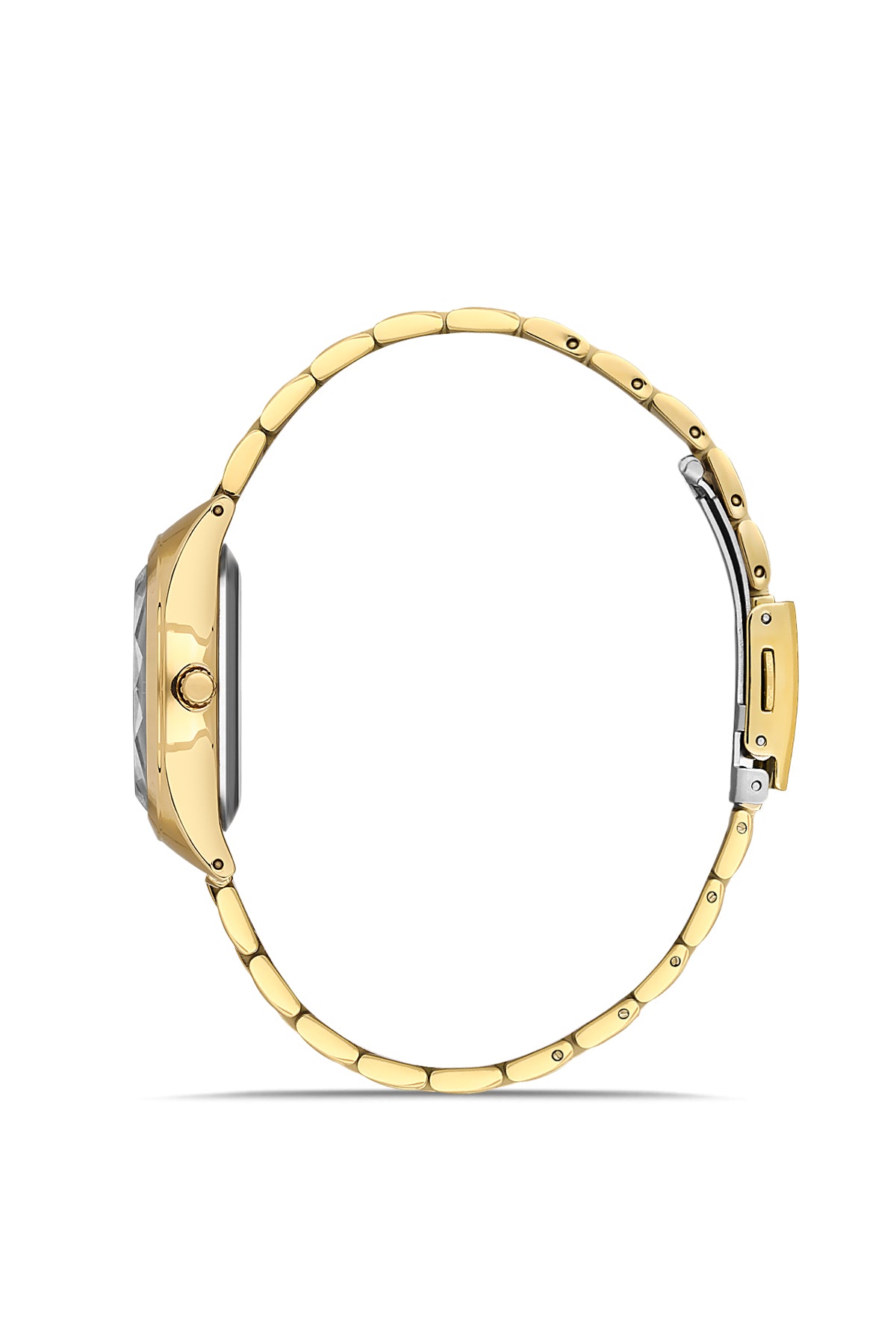 DAVID GUNER Sarı Kaplama Gümüş Kadranlı Kadın Kol Saati - DG-8829LA-B1