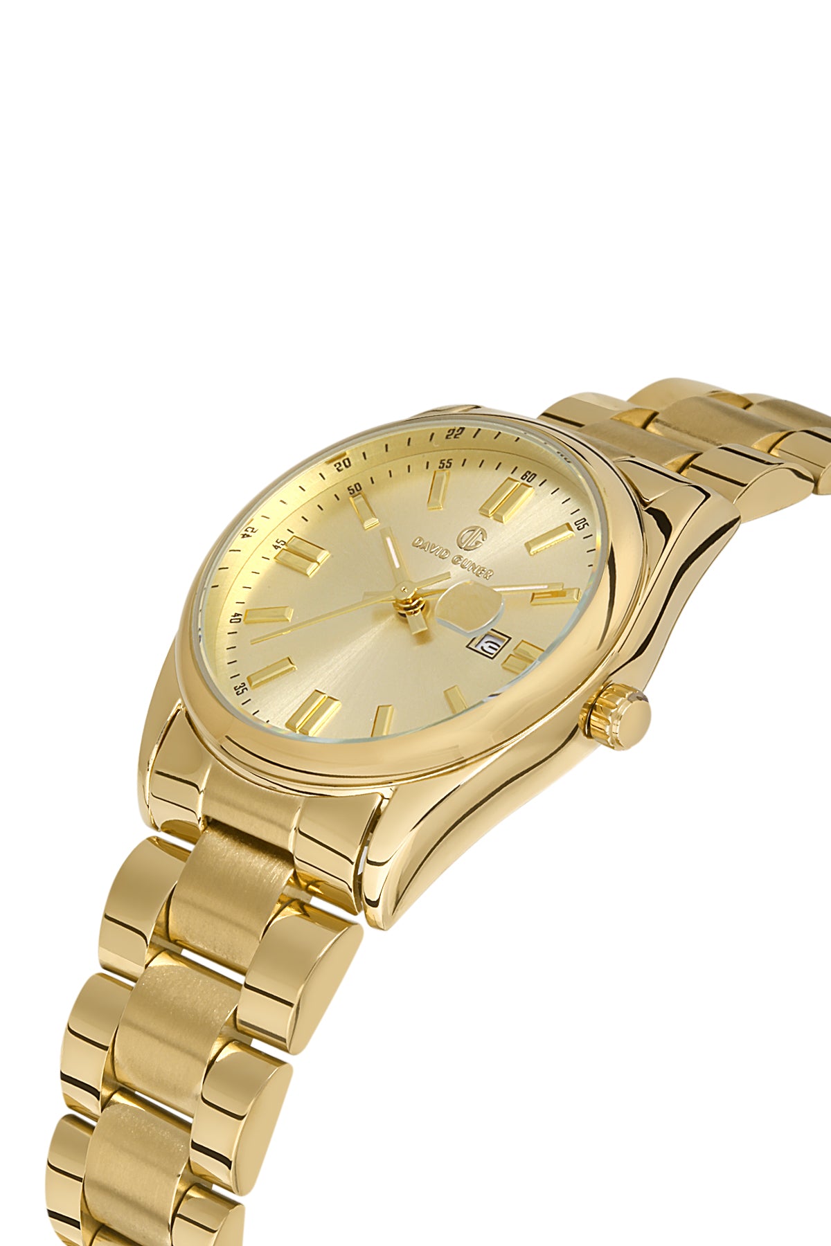 DAVID GUNER Sarı Kadranlı Sarı Kaplama Paslanmaz Çelik Kordonlu Kadın Kol Saati – DG-8391LA-B4