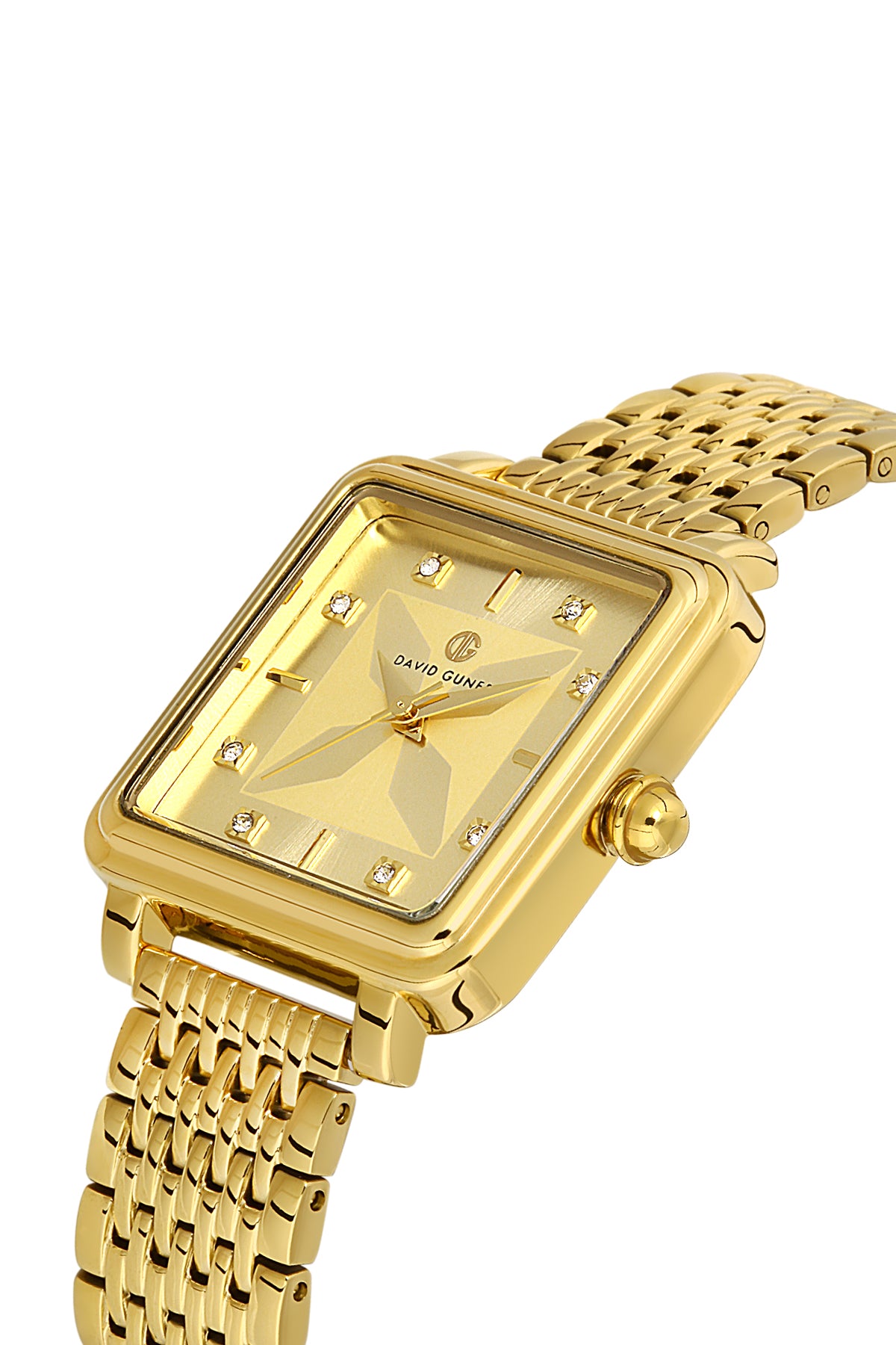 DAVID GUNER Sarı Kadranlı Sarı Kaplamalı Kadın Kol Saati - DG-8471LA-B4