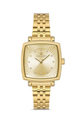 DAVID GUNER Yellow Dial Women's Watch