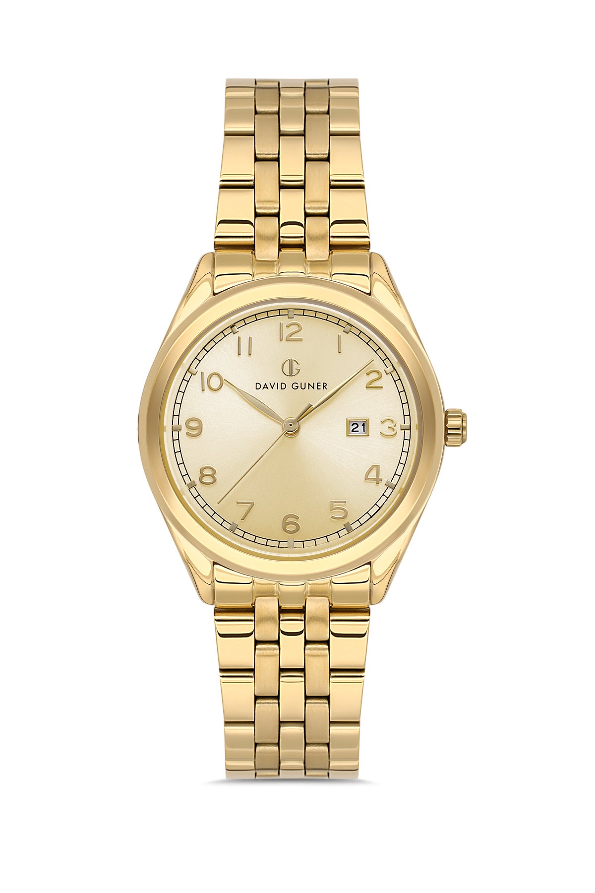 DAVID GUNER SARI KAPLAMALI SARI KADRANLI KADIN KOL SAATİ - DG-8746LA-B4