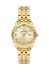 DAVID GUNER SARI KAPLAMALI SARI KADRANLI KADIN KOL SAATİ - DG-8746LA-B4